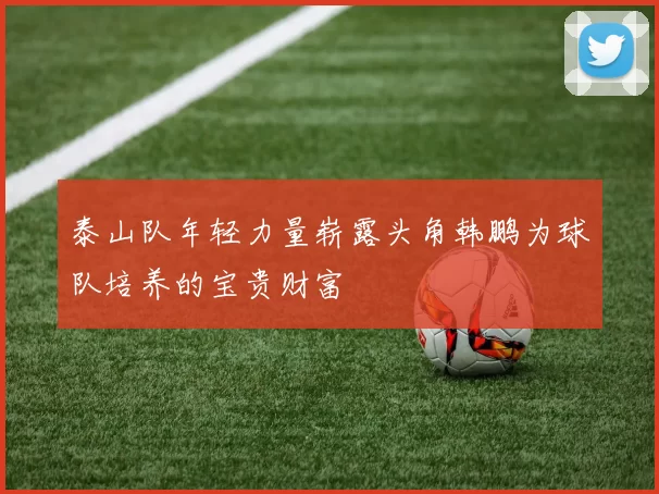 泰山队年轻力量崭露头角韩鹏为球队培养的宝贵财富